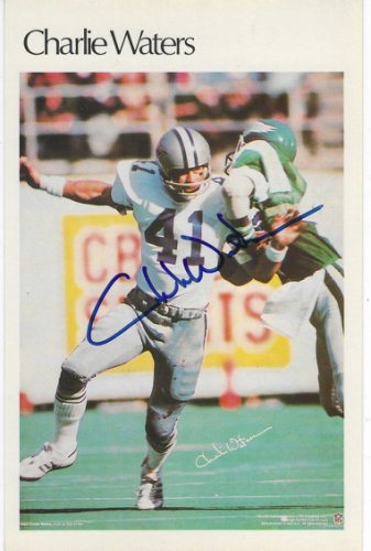 Charlie Waters Autographed Signed Dallas Cowboys 1981 Mini Poster Photo - Autographs