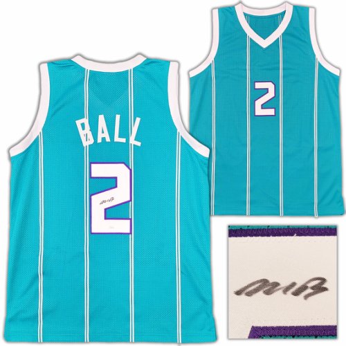 Charlotte Hornets Lamelo Ball Autographed Signed Teal Jersey JSA 