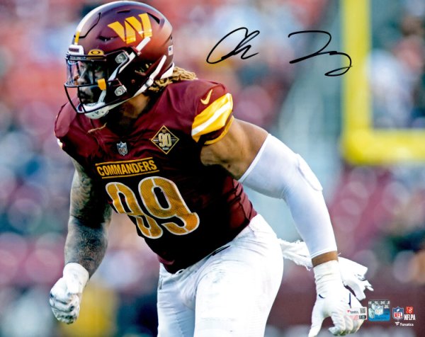 Chase Young Autographed 16X20 Photo Washington Commanders Fanatics Holo #233360