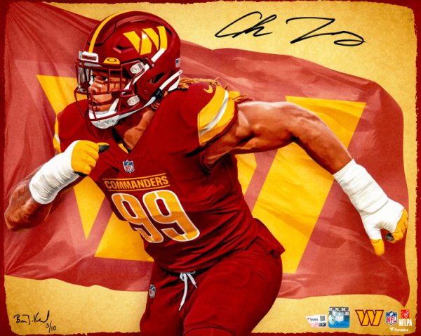 Chase Young Autographed Signed 16X20 Photo Washington Commanders #/10 Fanatics Holo #233359 