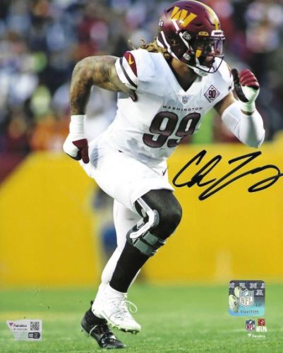 Chase Young Autographed Signed 8X10 Washington Commanders Photo Fanatics COA - Autographs