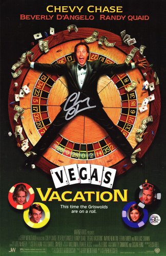 Chevy Chase Autographed Signed Vegas Vacation 11x17 Movie Poster 