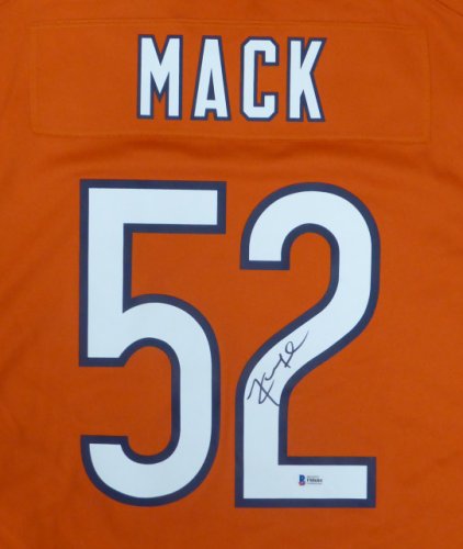 Chicago Bears Khalil Mack Autographed Signed Orange Nike Jersey Size Xl Beckett Beckett 