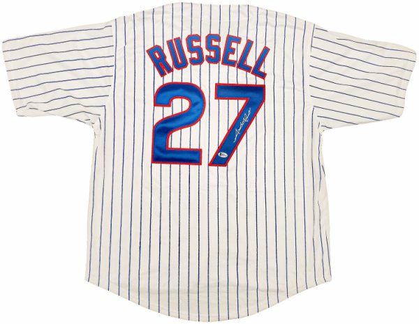Chicago Cubs Addison Russell Autographed White Jersey Beckett Beckett