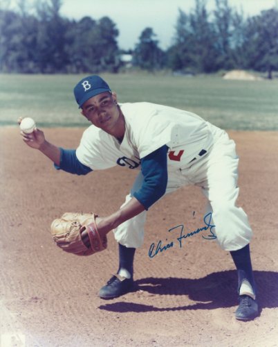 Chico Fernandez Autographed Signed 8X10 Brooklyn Dodgers Photo - Autographs 