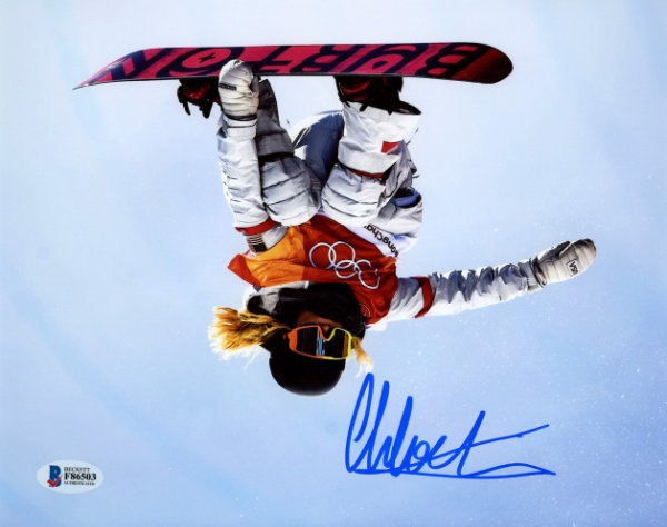 Chloe Kim Autographed Signed 8X10 Photo Team Usa Women's Snowboarding 2018 Winter Olympics Beckett Beckett 