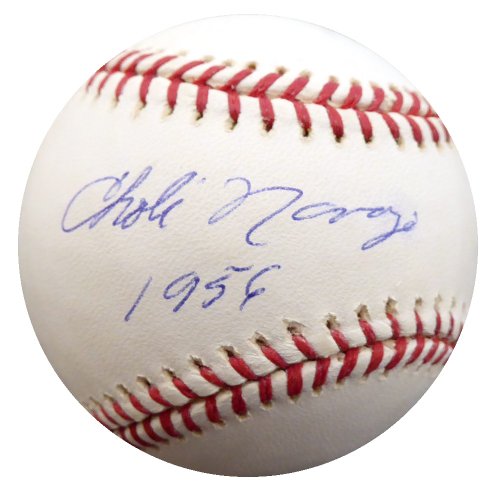 Cholly "Choli" Naranjo Autographed Signed Official MLB Baseball Pittsburgh Pirates, Washington Senators "1956" Beckett Beckett 