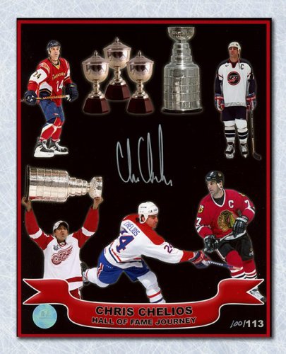 Chris Chelios Autographed Signed Hockey Hall Of Fame Journey 8x10 Photo