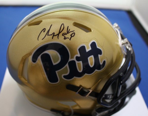 Chris Doleman Autographed Signed University Of Pittsburgh Pitt Mini Helmet With COA - Autographs 