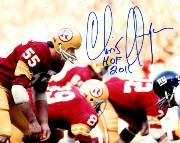 Chris Hanburger Autographed Signed 8X10 Washington Redskins Photo - Autographs
