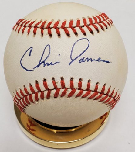 Chris James Autographed Signed Rawlings Official National League Baseball - Autographs