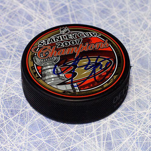 Chris Pronger Anaheim Ducks Autographed Signed 2007 Stanley Cup Puck