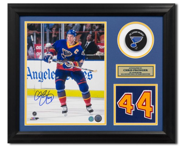 Chris Pronger Autographed Signed St Louis Blues Game Day Number 20x24 Frame