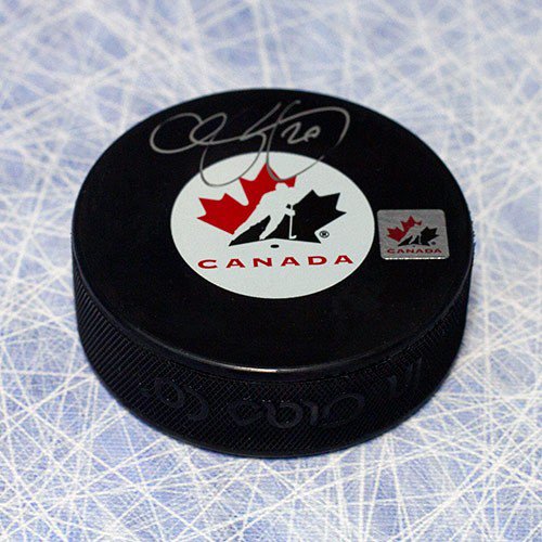 Chris Pronger Team Canada Autographed Signed Olympic Hockey Puck