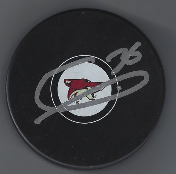 Christian Fischer Autographed Signed Arizona Coyotes Hockey Puck - Autographs