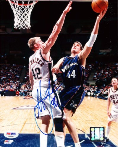 Christian Laettner Autographed 8X10 Photo Washington Wizards PSA/DNA