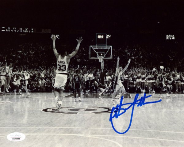 Christian Laettner Autographed Signed 8X10 Photo Duke Blue Devils Game Winning 'The Shot' Celebration JSA 