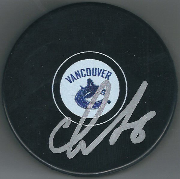 Christopher Tanev Autographed Signed Vancouver Canucks Hockey Puck - Autographs