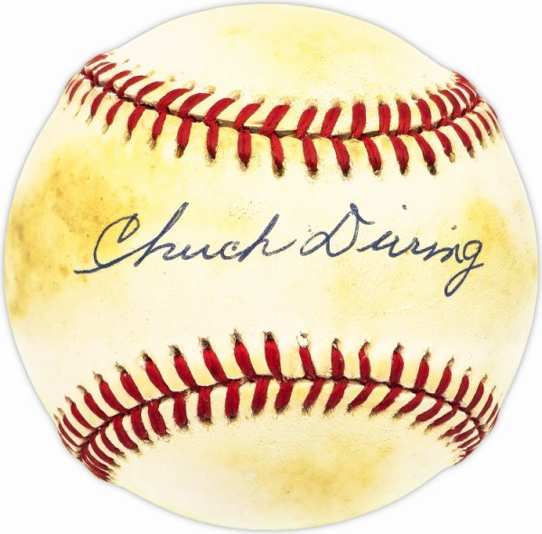 Chuck Diering Autographed Official Al Baseball New York Giants #229589