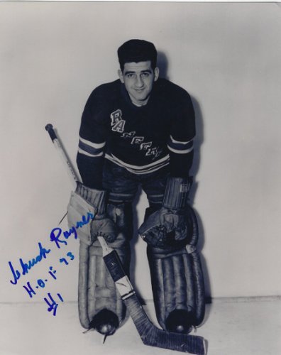 Chuck Rayner Autographed Signed 8X10 New York Rangers Photo - Autographs