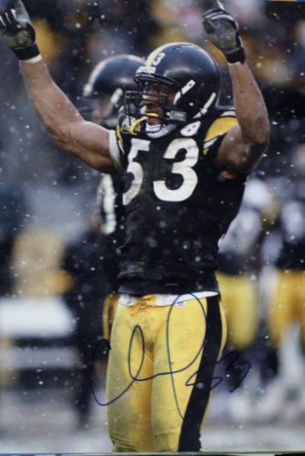 Clark Haggans Autographed Signed 11X14 Pittsburgh Steelers Photo - Autographs