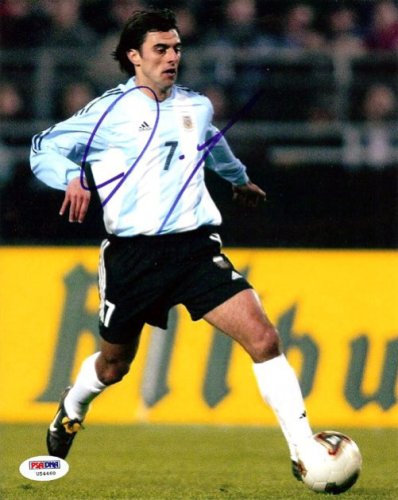 Claudio Lopez Autographed Signed 8X10 Photo Argentina PSA/DNA 