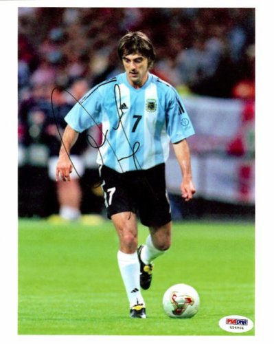 Claudio Lopez Autographed Signed 8X10 Photo Argentina PSA/DNA 