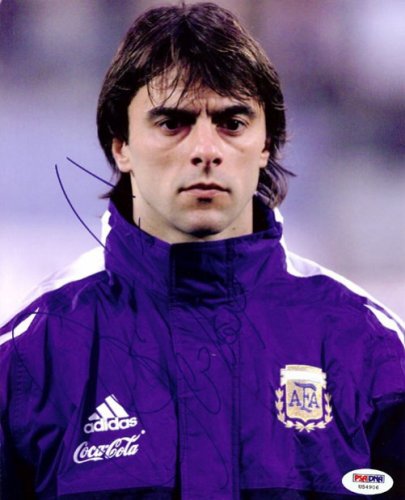 Claudio Lopez Autographed Signed 8X10 Photo Argentina PSA/DNA 
