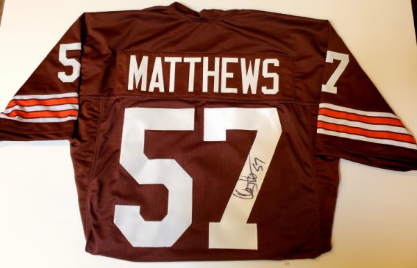 Clay Matthews Cleveland Browns Autographed Signed Jersey - Certified Authentic 