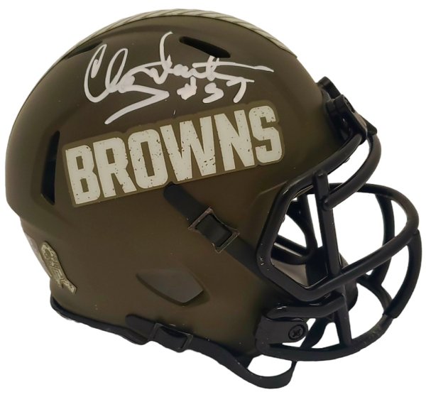 Clay Matthews Cleveland Browns Autographed Signed Salute to Service Mini Helmet - Certified Authentic 