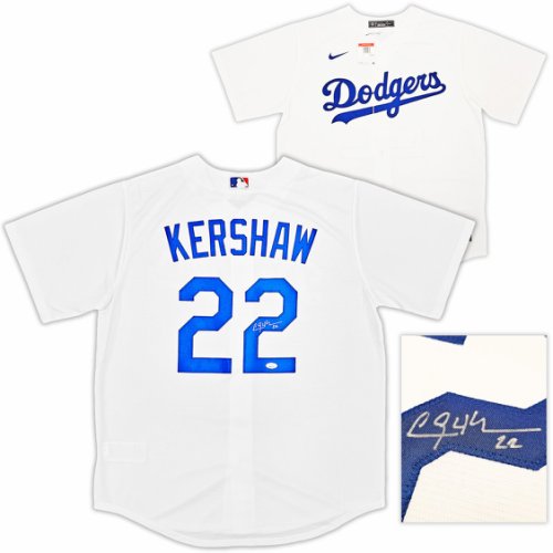 Clayton Kershaw Signed Dodgers Jersey with 2020 World Series Patch  (Fanatics Hologram)