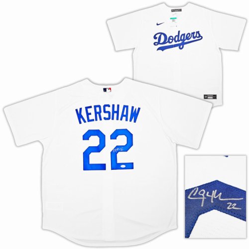 Clayton Kershaw Autographed Signed Custom Jersey Autograph Los Angeles  Dodgers Beckett COA