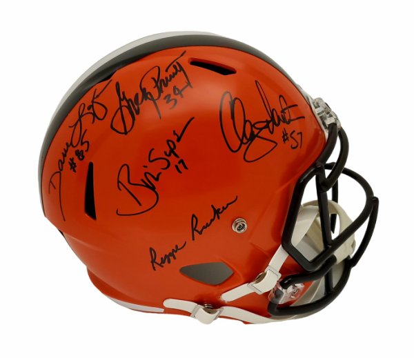 Cleveland Browns Kardiac Kids Autographed Signed Speed Replica Helmet - Certified Authentic 