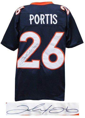 Clinton Portis Autographed Signed Navy Custom Jersey 