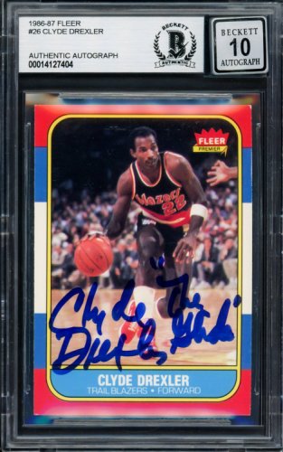 Clyde Drexler Basketball Vintage Sports Memorabilia for sale