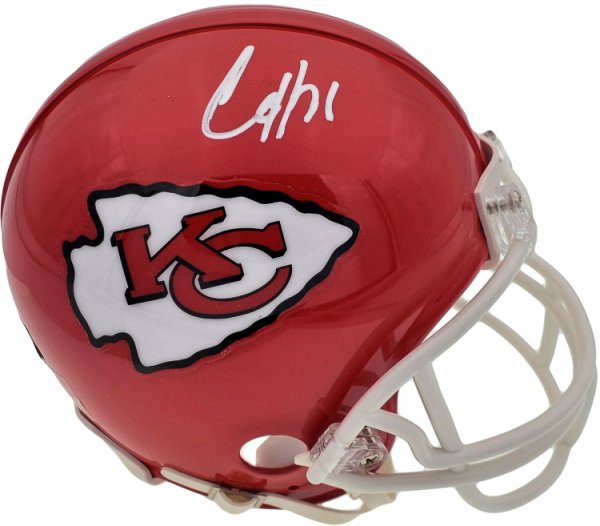 Clyde Edwards-Helaire Autographed Signed Kansas City Chiefs Red Mini Helmet Beckett Beckett Qr #193781 