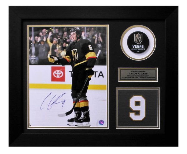 Cody Glass Autographed Signed Vegas Golden Knights Game Day Number 20x24 Frame