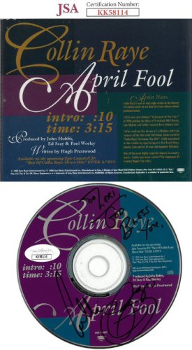 Collin Raye Autographed Signed 1996 April Fool Album CD w/Back Cover w/ Case To Lori God Bless- JSA #KK58114 