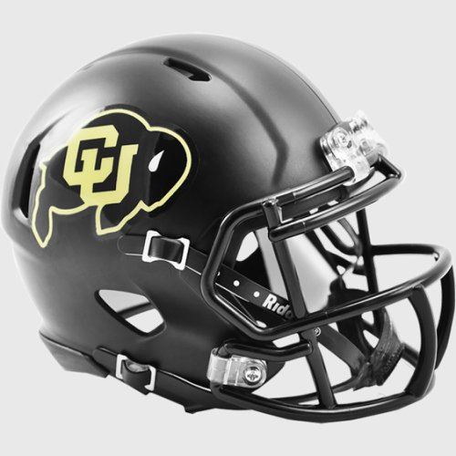 Colorado Buffaloes NCAA Mini Speed Football Helmet Matte Black 
