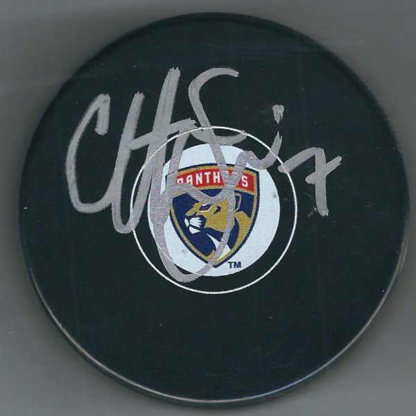Colton Sceviour Autographed Signed Florida Panthers Hockey Puck - Autographs