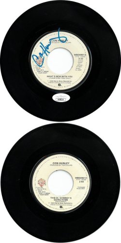 Con Hunley Autographed Signed 1980 What's New With You 7" 45 RPM Vinyl Record- JSA #KK58214