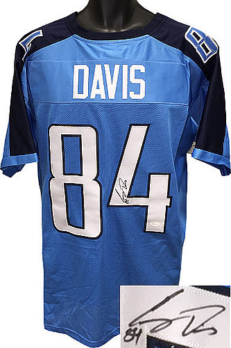 Corey Davis Autographed Signed Light Blue Custom Stitched Pro Style Football Jersey XL #84- JSA Hologram 