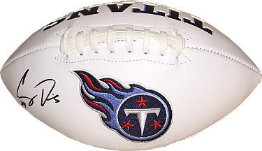 Corey Davis Autographed Signed Tennessee Titans White Logo Football #84 (black sig)- JSA Hologram 