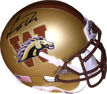 Corey Davis Autographed Signed Western Michigan Broncos Schutt Gold Authentic Mini Helmet #84- JSA Hologram 