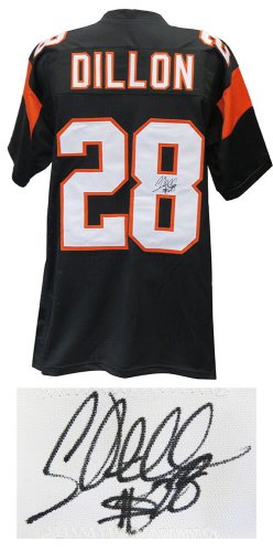 Corey Dillon Autographed Signed Black Custom Football Jersey 