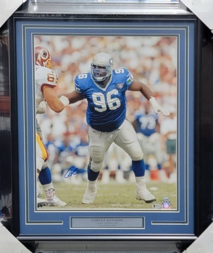 Cortez Kennedy Autographed Signed Framed 16X20 Photo Seattle Seahawks Beckett Beckett & Mcs Holo #C26358 