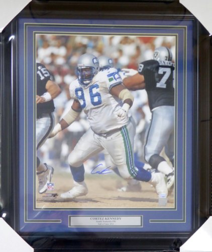 Cortez Kennedy Autographed Signed Framed 16X20 Photo Seattle Seahawks Mcs Holo #123740 