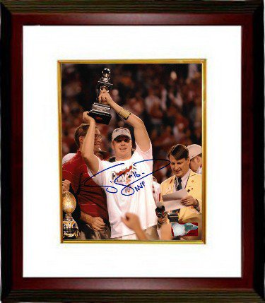 Craig Krenzel Autographed Signed Ohio State Buckeyes 8x10 Photo Custom Framing #16 MVP (Tostitos Fiesta Bowl/National Champs) 