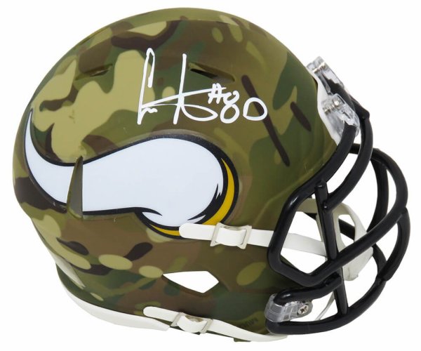 Cris Carter Autographed Signed Minnesota Vikings CAMO Riddell Speed Mini Helmet 