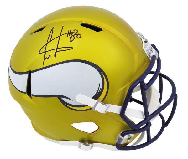 Cris Carter Autographed Signed Minnesota Vikings FLASH Riddell Full Size Speed Replica Helmet